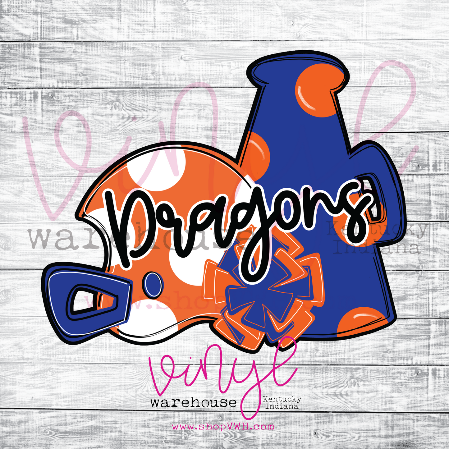 Dragons Spirit Stack Megaphone - Heat Transfer Print