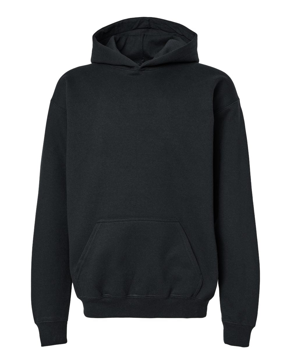 Gildan Softstyle® Youth Midweight Hooded Sweatshirt  - Black