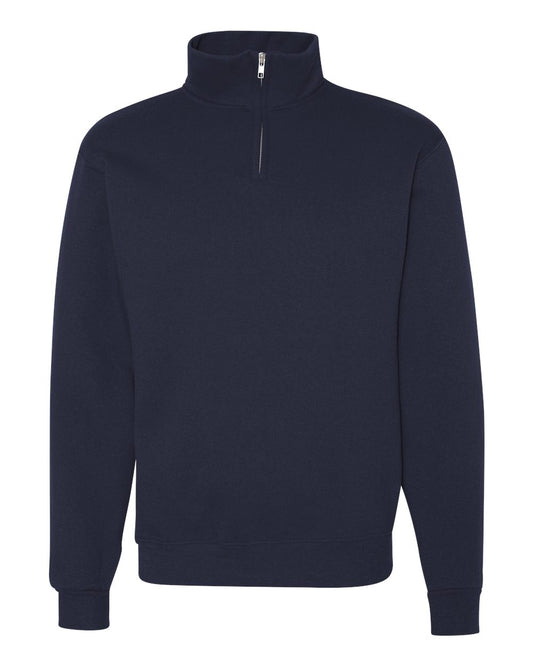 JERZEES - Cadet Collar Quarter-Zip Sweatshirt - J. Navy