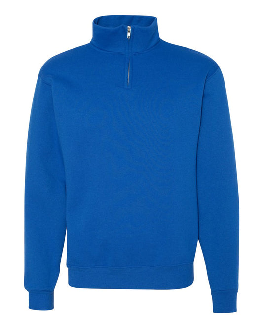 JERZEES - Cadet Collar Quarter-Zip Sweatshirt - Royal