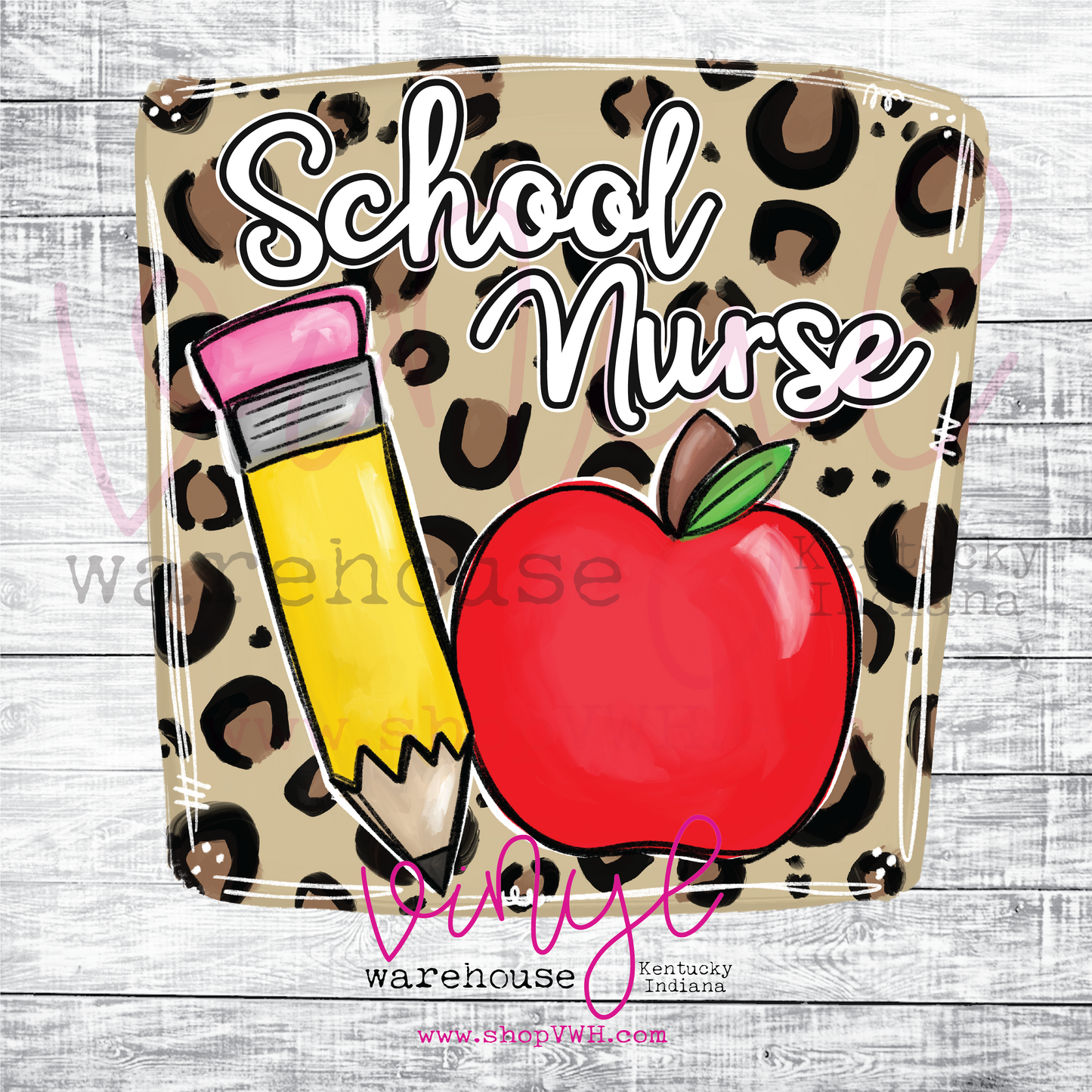 Printed Adhesive Decal - Back To School Prints