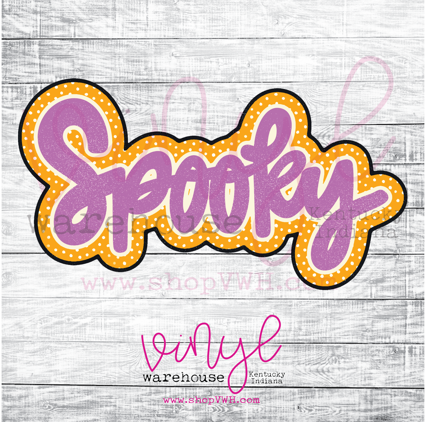 Spooky (Orange/Purple) - Heat Transfer Print