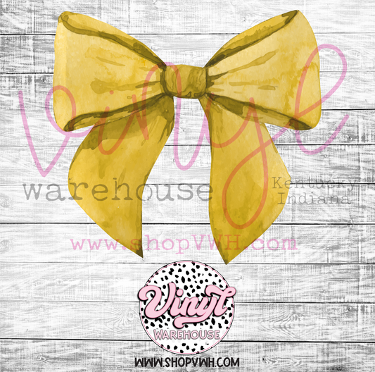 Mascot Bow (Gold/Yellow) - Heat Transfer Print