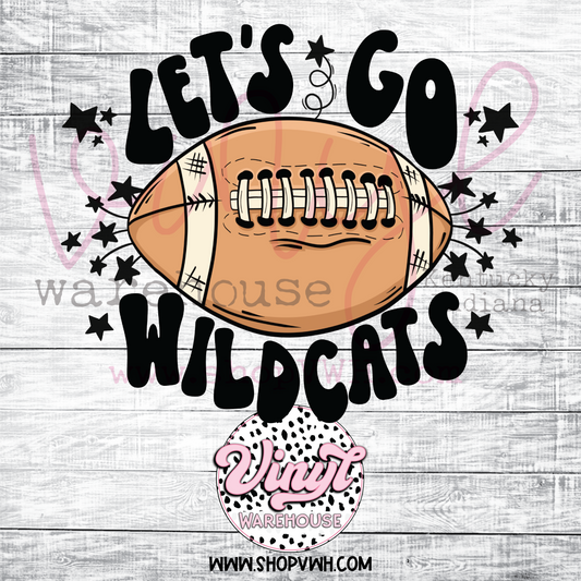 Let's Go Wildcats - Heat Transfer Print