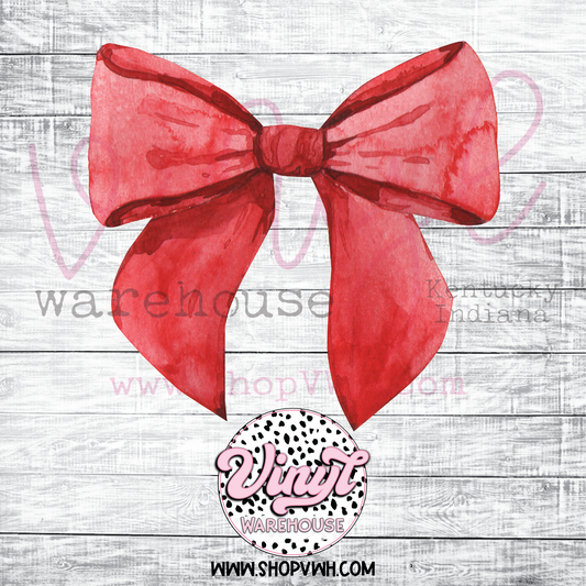 Mascot Bow (Red) - Heat Transfer Print