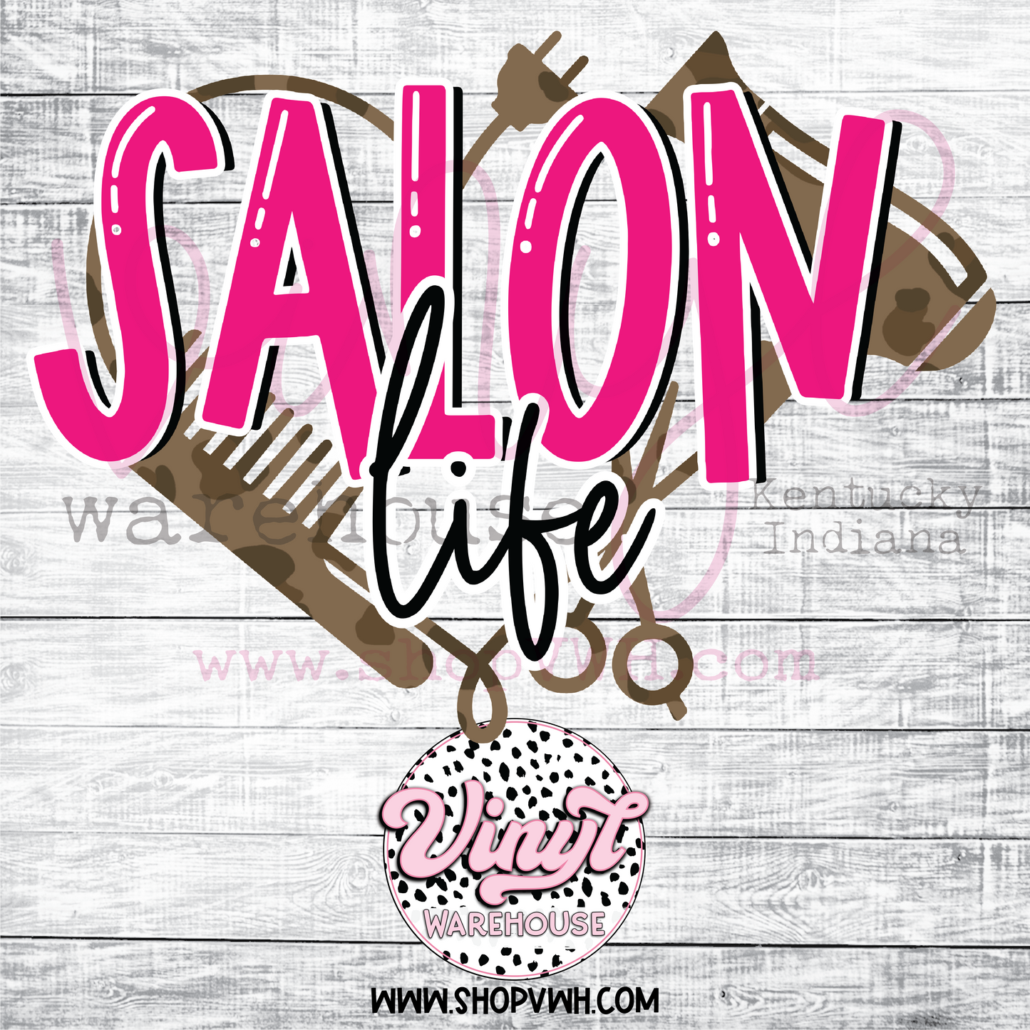 Salon Life - Heat Transfer Print