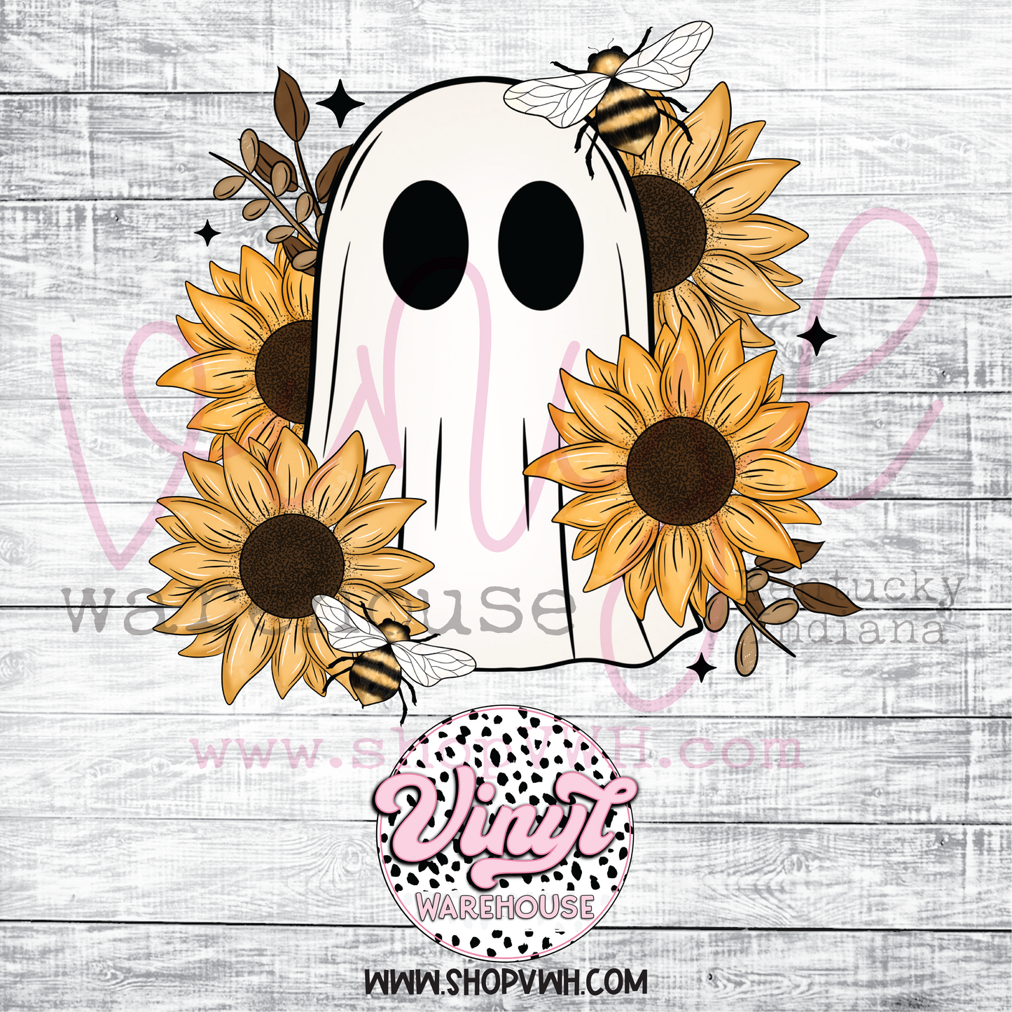 Sunflower Ghost - Heat Transfer Print