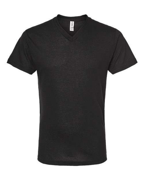 Tultex Short Sleeve V-Neck - Black