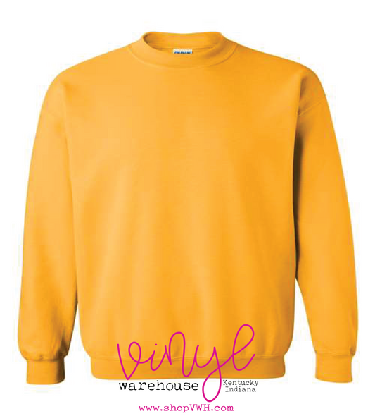 Gildan Crew Neck Sweatshirt - Gold