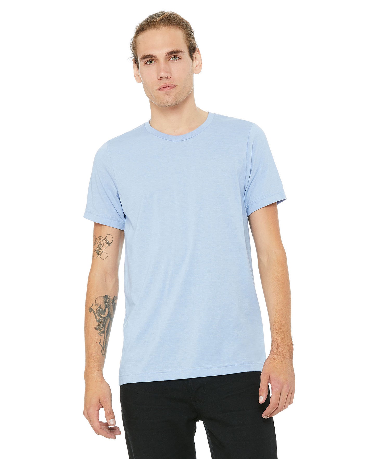 Bella + Canvas Unisex Crew Tee - Baby Blue