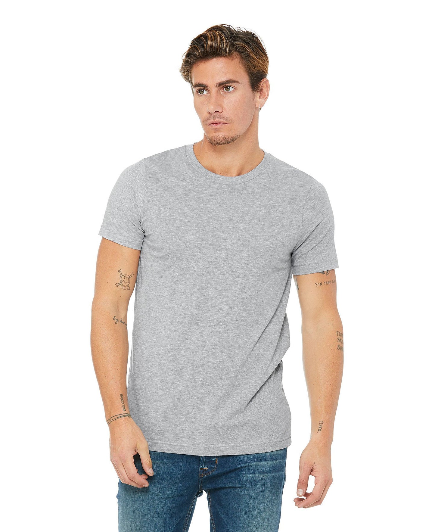 Bella + Canvas Unisex Crew Tee - Athletic Heather