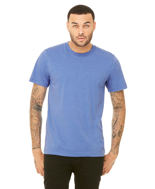 Bella + Canvas Unisex Crew Tee - Heather Columbia Blue