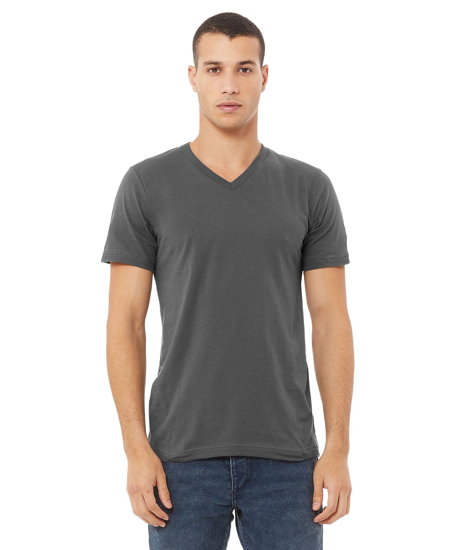 Bella + Canvas Unisex Vneck Tee - Asphalt