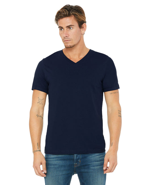 Bella + Canvas Unisex Vneck Tee - Navy