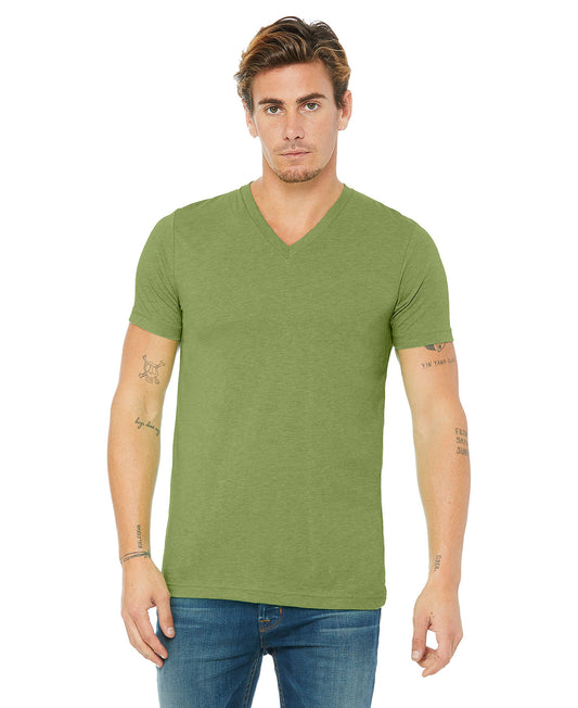 Bella + Canvas Unisex Vneck Tee - Heather Green