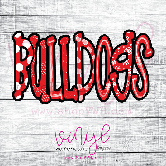 Bulldogs - Heat Transfer Print