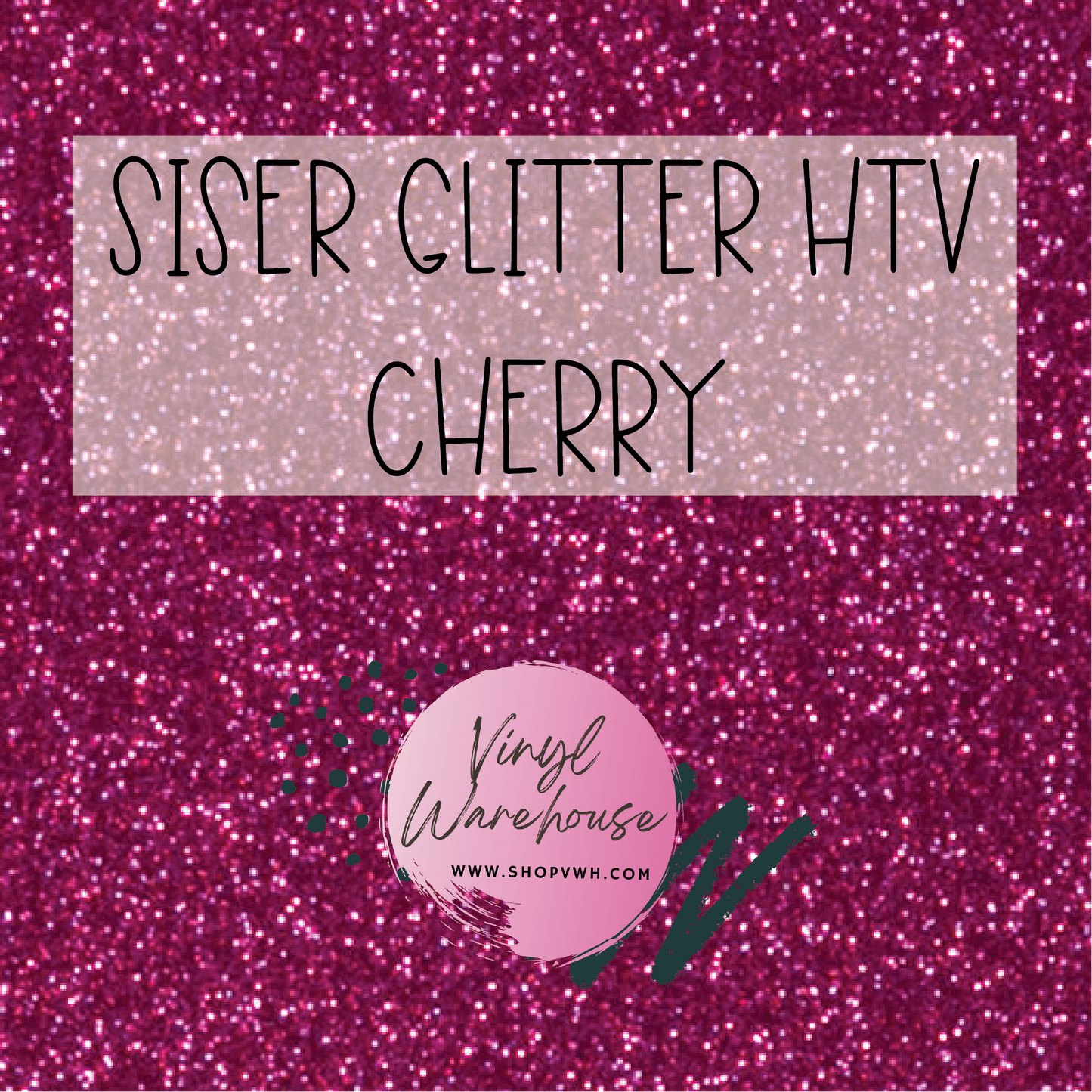 Siser EasyWeed Glitter HTV - Cherry