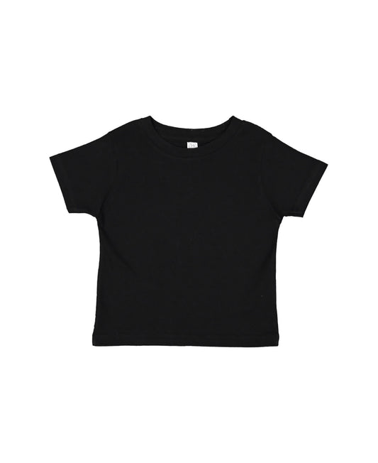 Rabbit Skins Fine Jersey Toddler Tee - Black