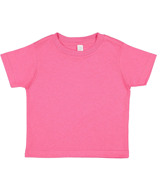 Rabbit Skins Fine Jersey  Toddler Tee - Hot Pink