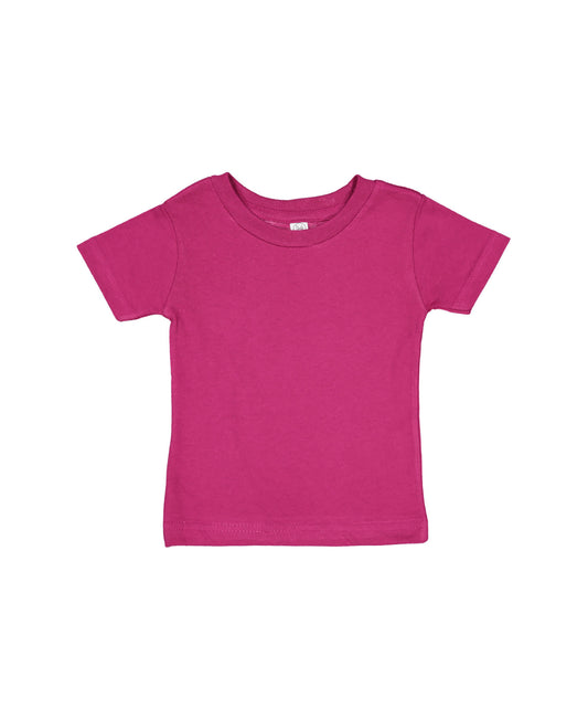 Rabbit Skins Infant Cotton Jersey Tee - Fuchsia