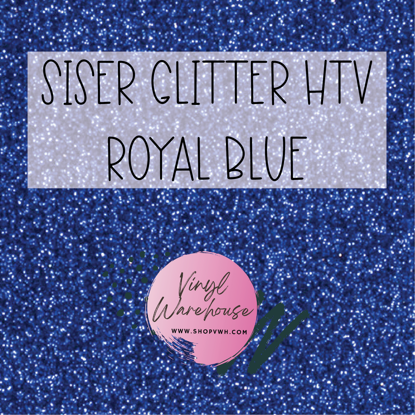 Siser EasyWeed Glitter HTV - Royal Blue