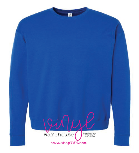 Tultex Unisex Fleece Crewneck Sweatshirt - Royal