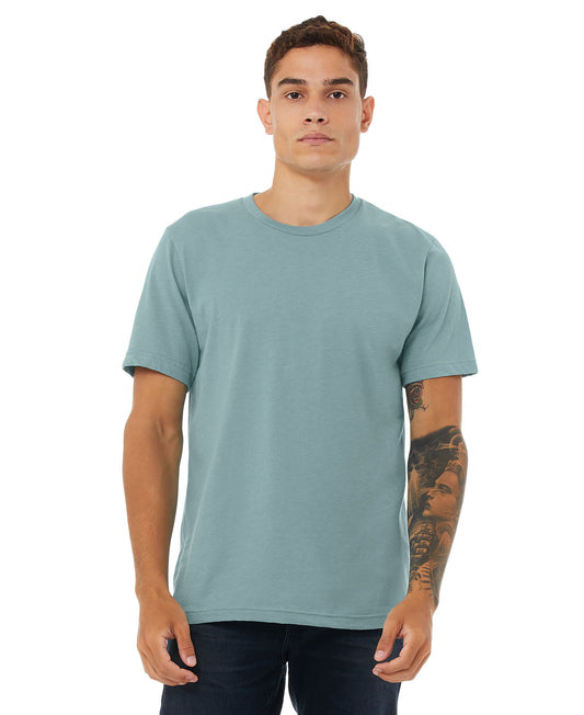 Bella + Canvas Unisex Crew Tee - Heather Blue Lagoon