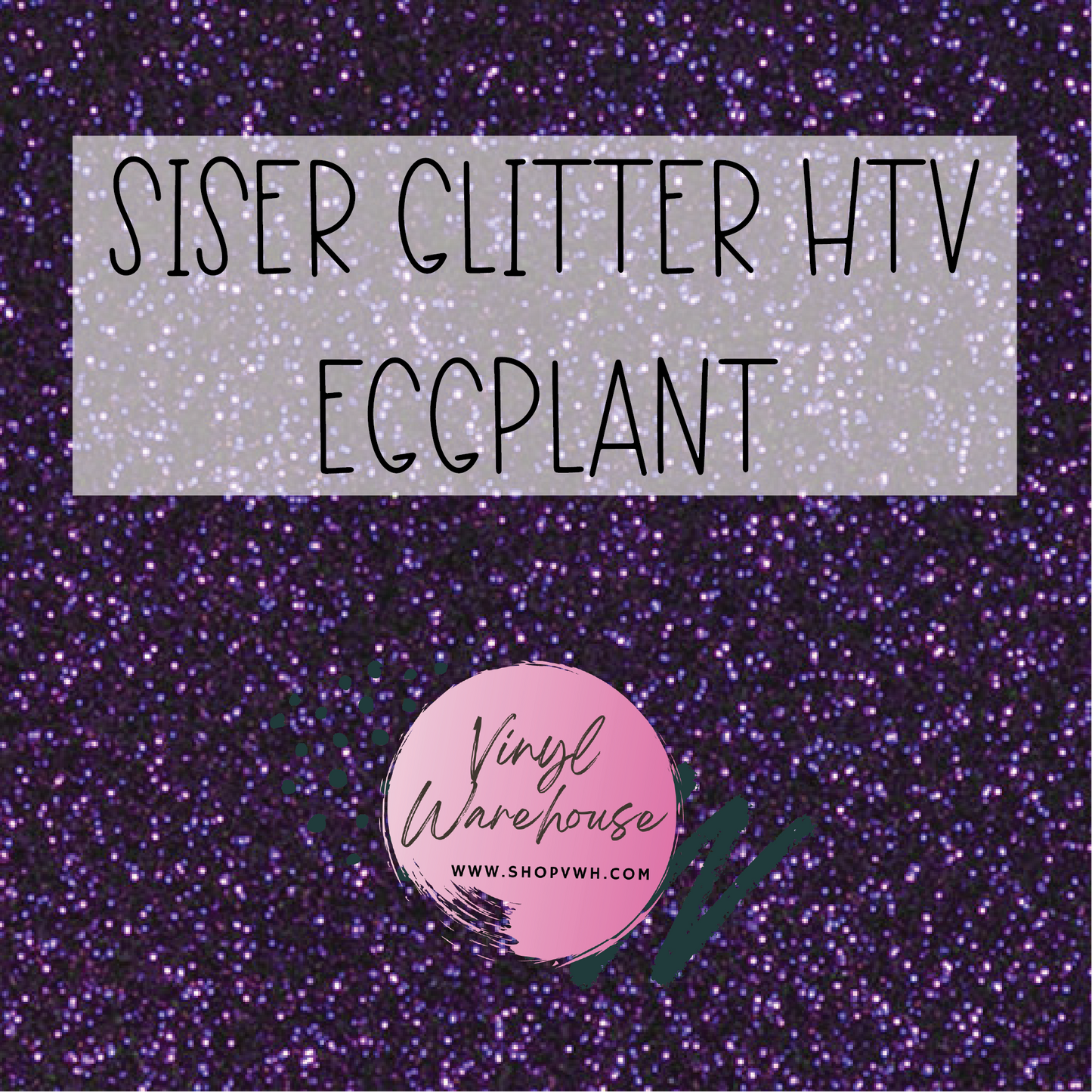 Siser EasyWeed Glitter HTV - Eggplant