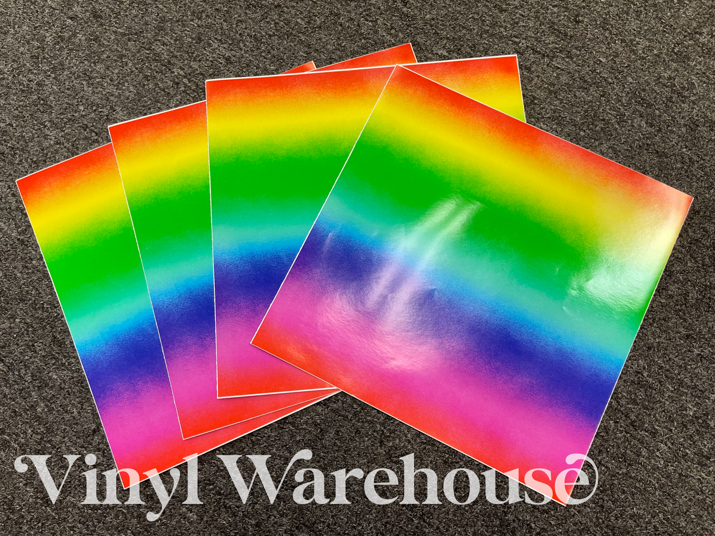 Rainbow Gradient Ombre Primary -  Printed Adhesive