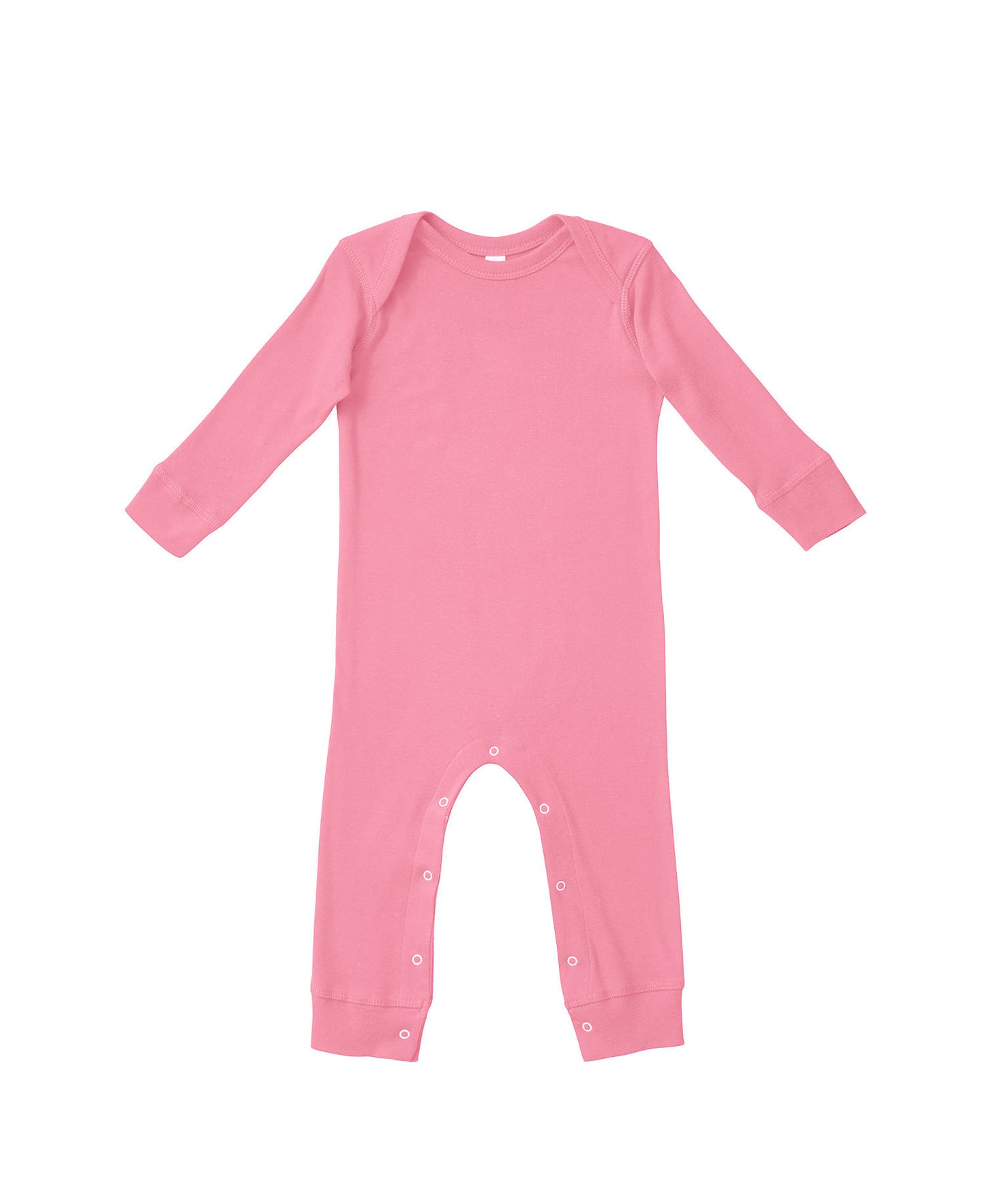 Rabbit Skins Long Sleeve Romper - Pink